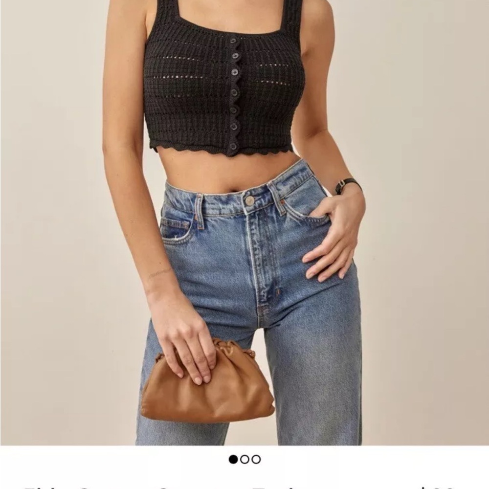 Reformation Elda Cotton Sweater Tank